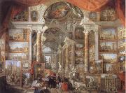 Giovanni Paolo Pannini Picture Gallery with views of Modern Rome oil painting artist